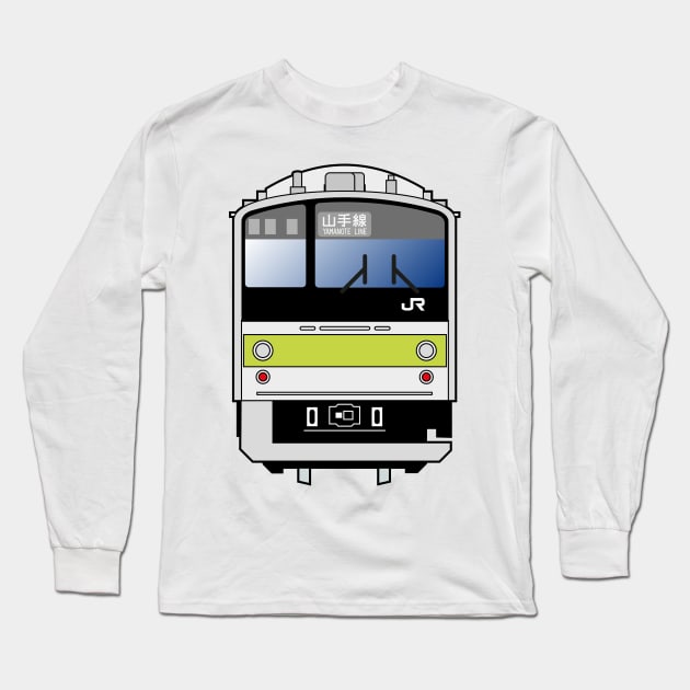 Tokyo Yamanote Line Train - 205 series Long Sleeve T-Shirt by conform